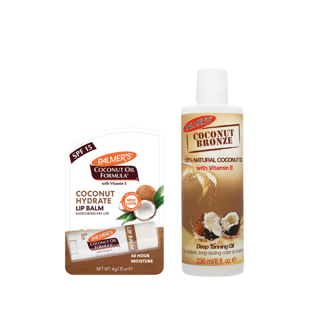 Palmer's Coconut Bronze Oil And Hydrate Lip Balm Set