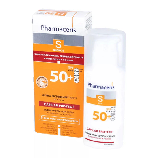 S Capilar Protect, protective cream for vascular skin and rosacea SPF 50+ - Medaid International