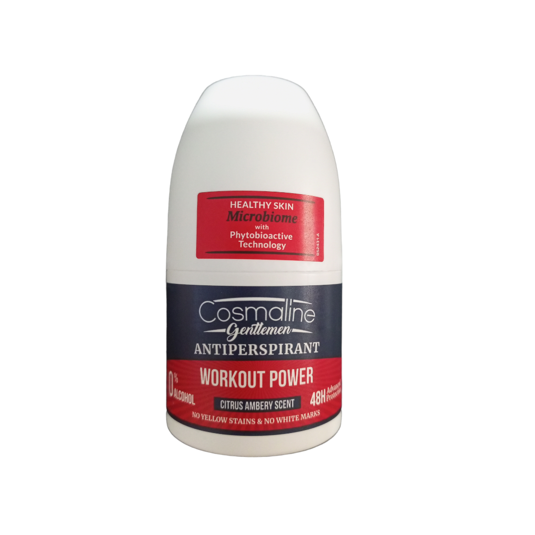 Cosmaline Gentlemen Antiperspirant Roll On deodorant Workout Power 50Ml - Medaid International