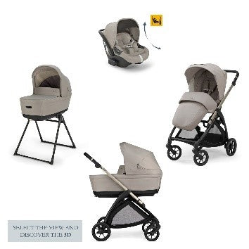 Inglesina - (KA52S) Electra Darwin Recline - Travel System - Battery Beige