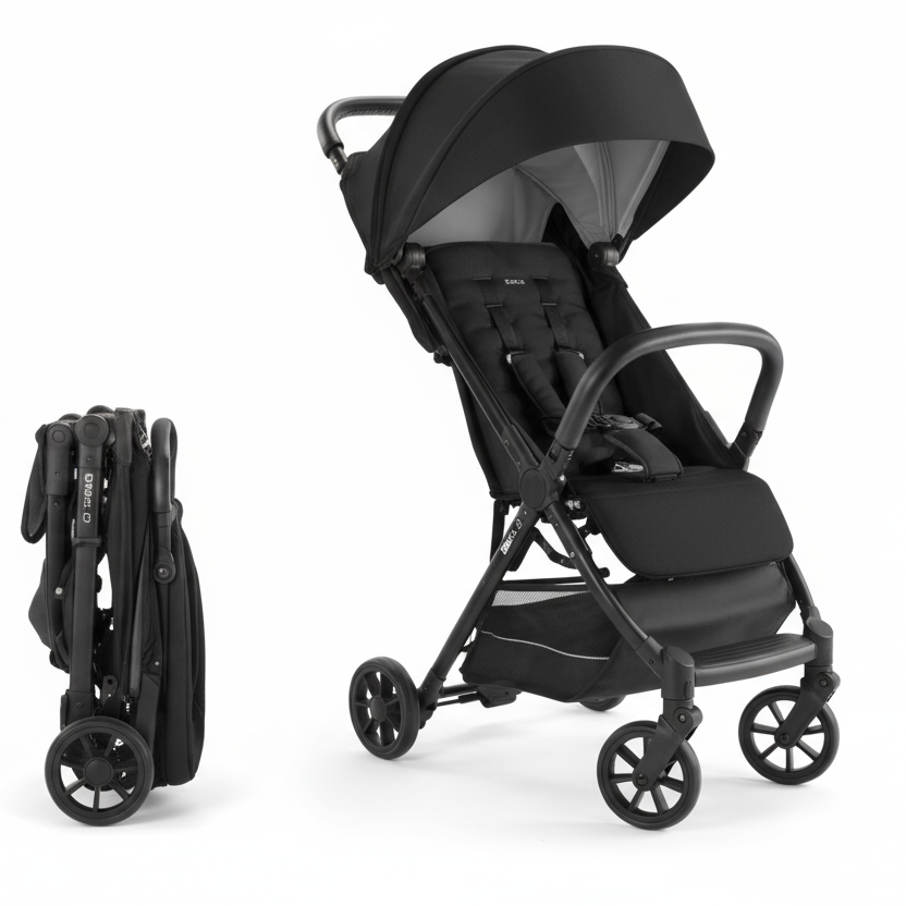 Inglesina - Quid 2 Stroller Puma - Black - Travel Stroller