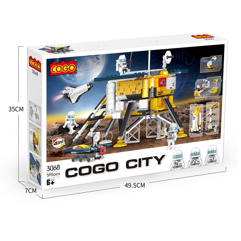 Cogo Space Series Construction Site Satellite Building Blocks Set Lebanon