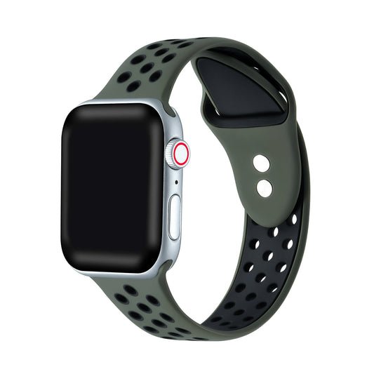 Posh Tech Unisex Olive Green Breathable Silicone Sport Band for Apple Watch |Posh Tech In Lebanon