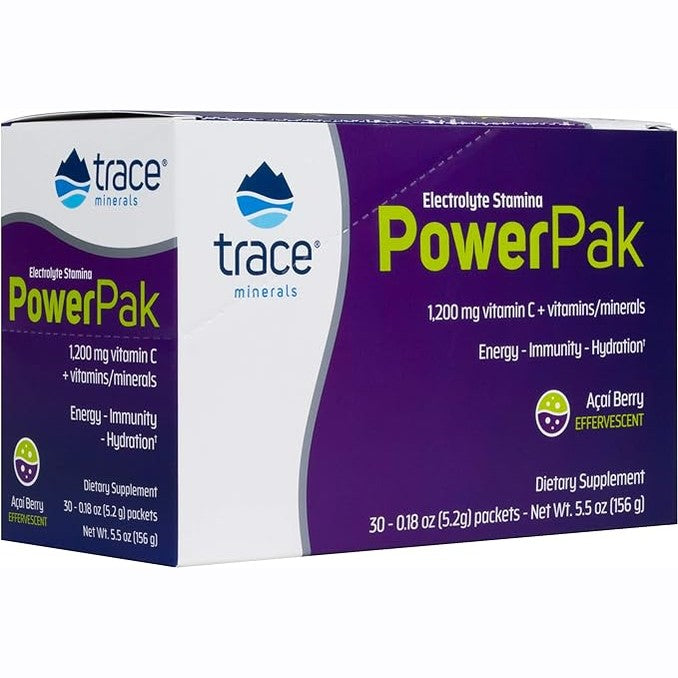 Trace Minerals Electrolyte Power Pak Acai Berry 147g 30's
