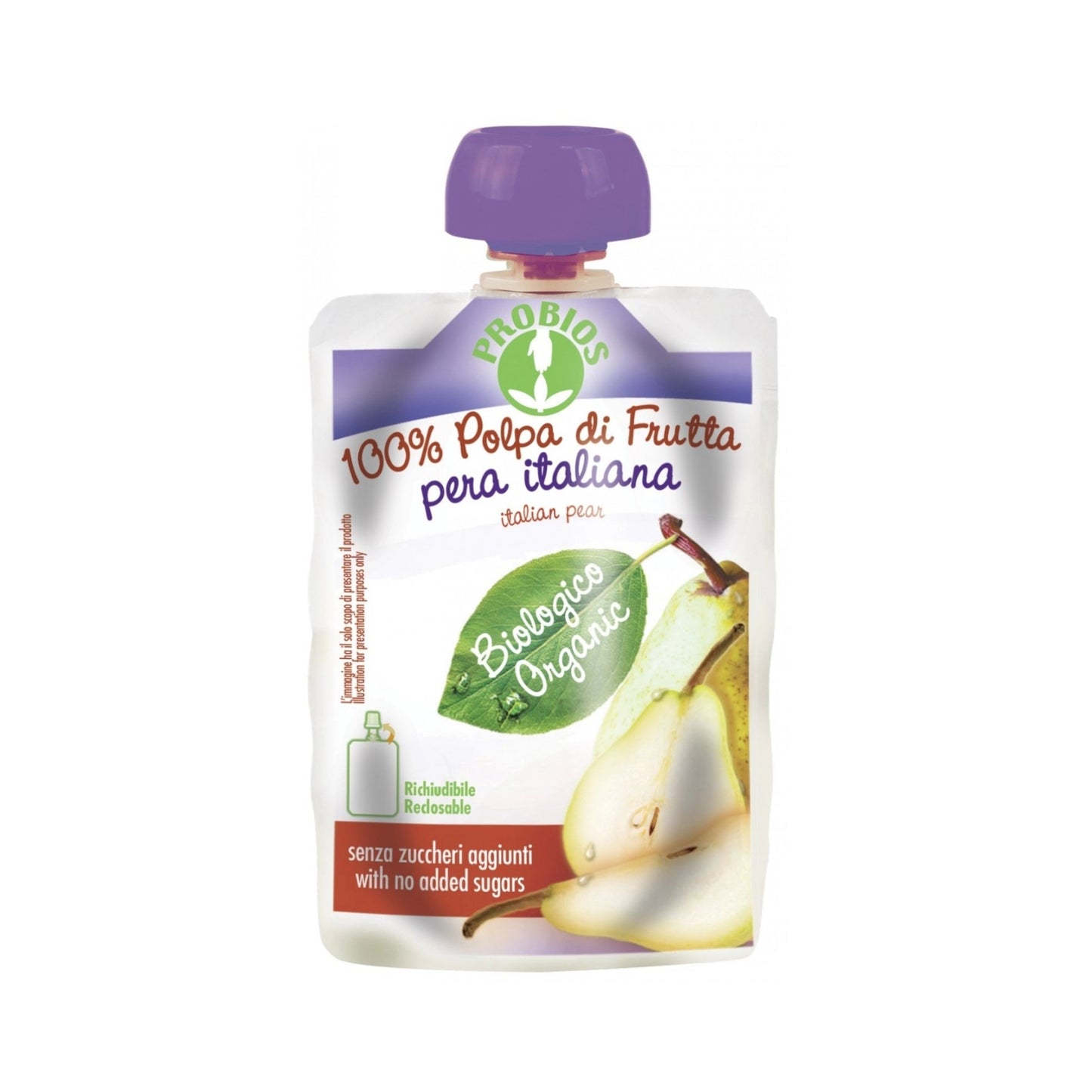 Organic Fruit Puree With Italian Pear - Medaid International