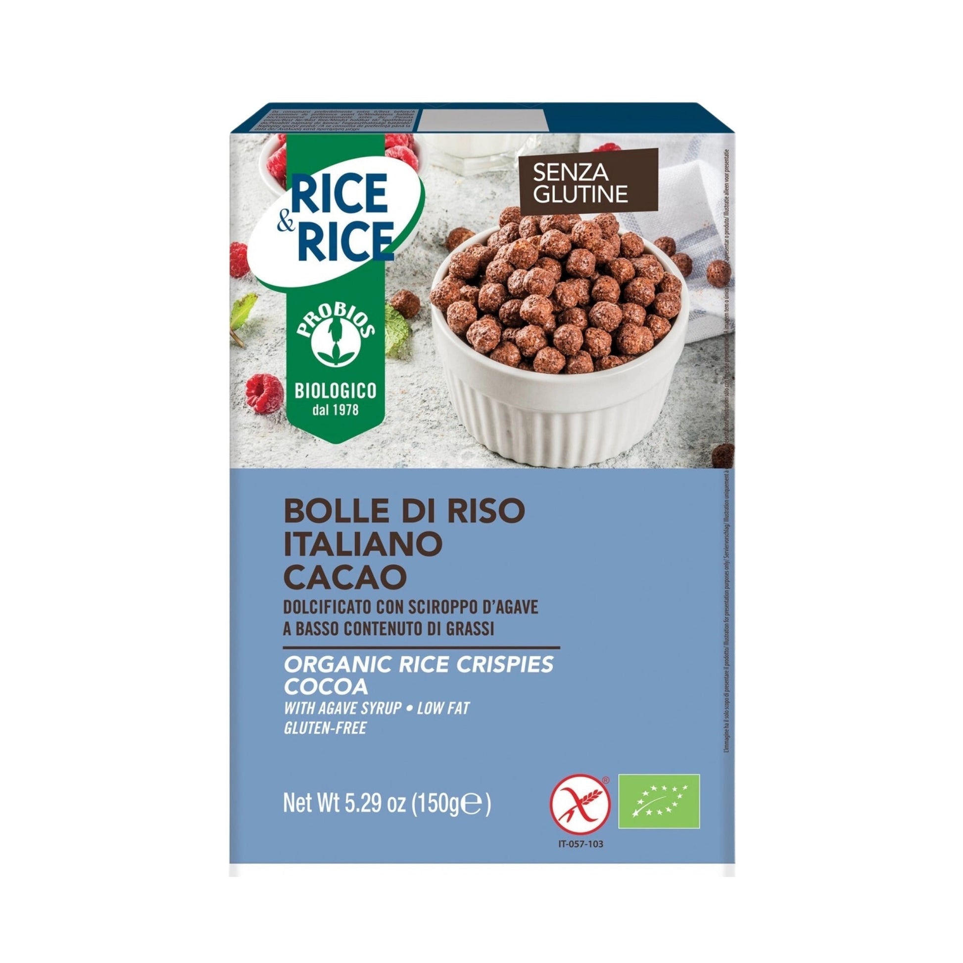 Rice&Rice Organic Rice Crispies With Cocoa - Medaid International