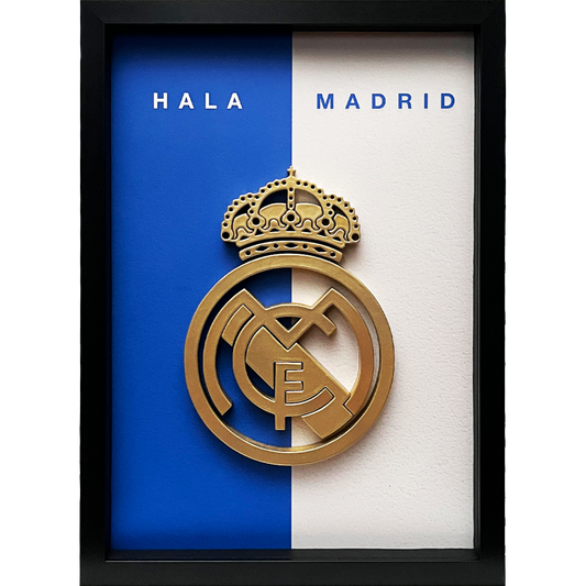 Real Madrid Frame WIth 3D-printed Logo