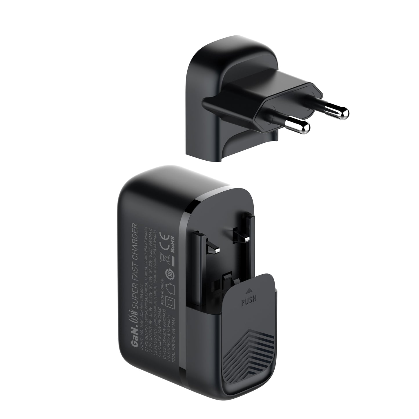 65W Super Fast Charger (3 USB-C PD Ports)