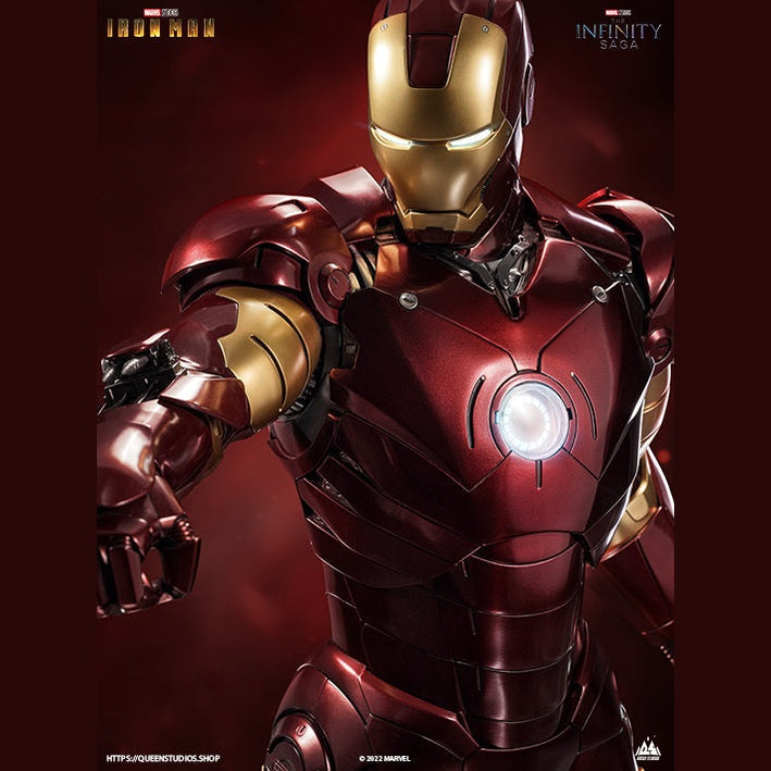 Marvel Iron Man Mark 3 1/2 Statue (Battle-Damaged Edition) By Queen Studios - Medaid International