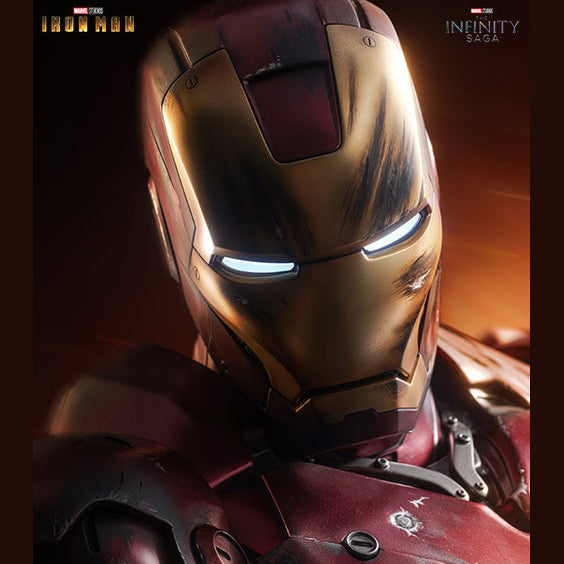 Marvel Iron Man Mark 3 1/2 Statue (Battle-Damaged Edition) By Queen Studios - Medaid International