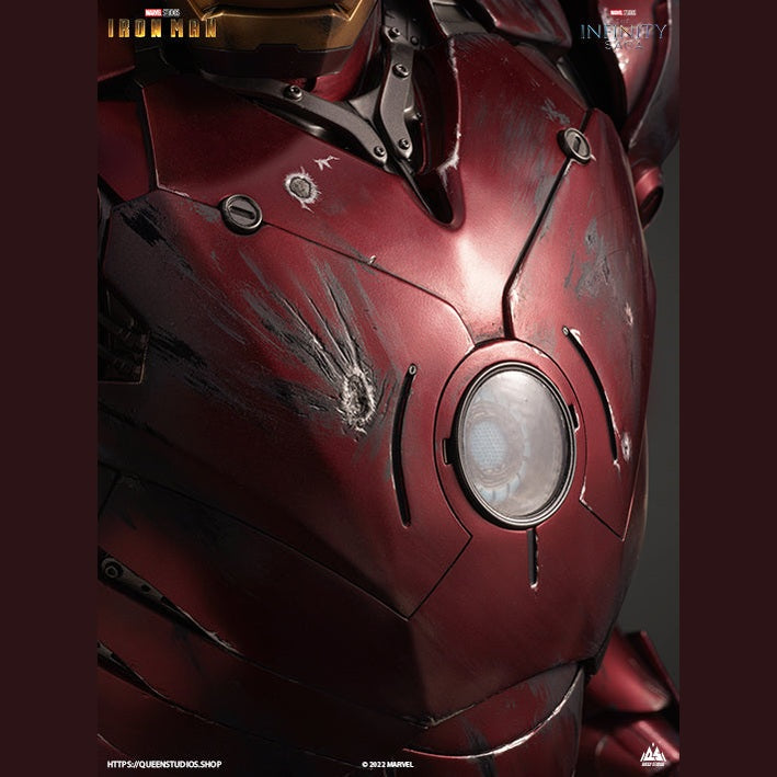 Marvel Iron Man Mark 3 1/2 Statue (Battle-Damaged Edition) By Queen Studios - Medaid International