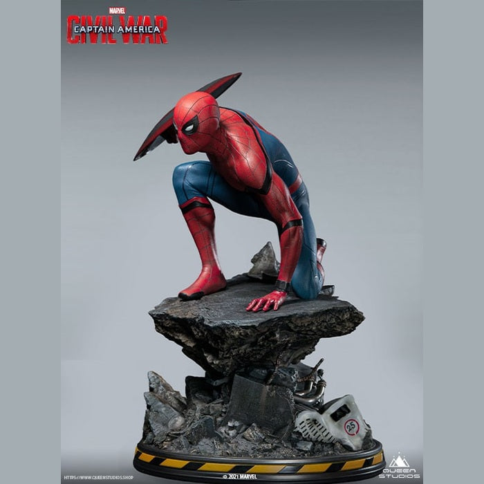 Marvel Captain America: Civil War Statue : Spider-Man 1/4 Statue (Premium Edition) Statue By Queen Studios - Medaid International