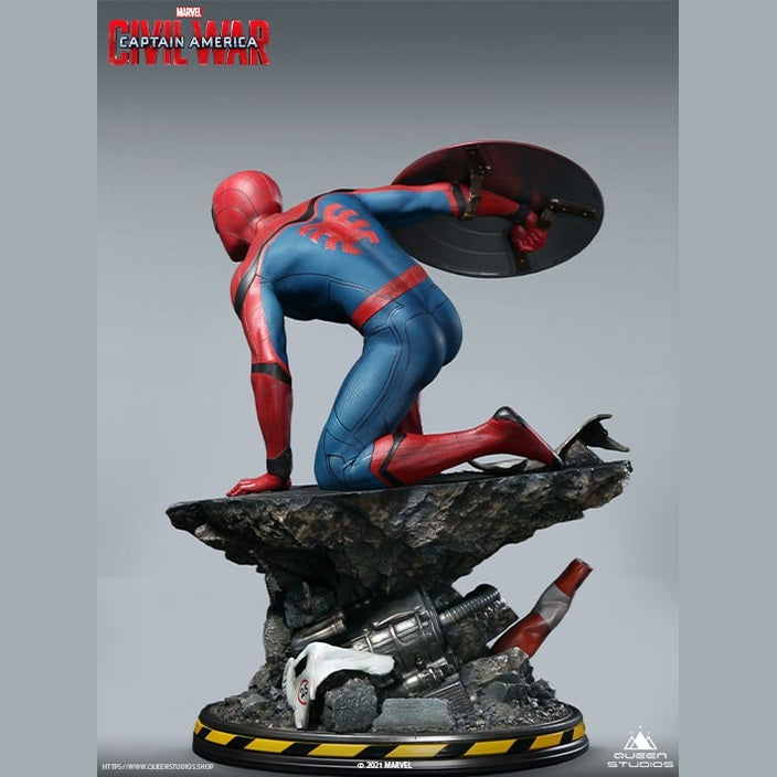 Marvel Captain America: Civil War Statue : Spider-Man 1/4 Statue (Premium Edition) Statue By Queen Studios - Medaid International