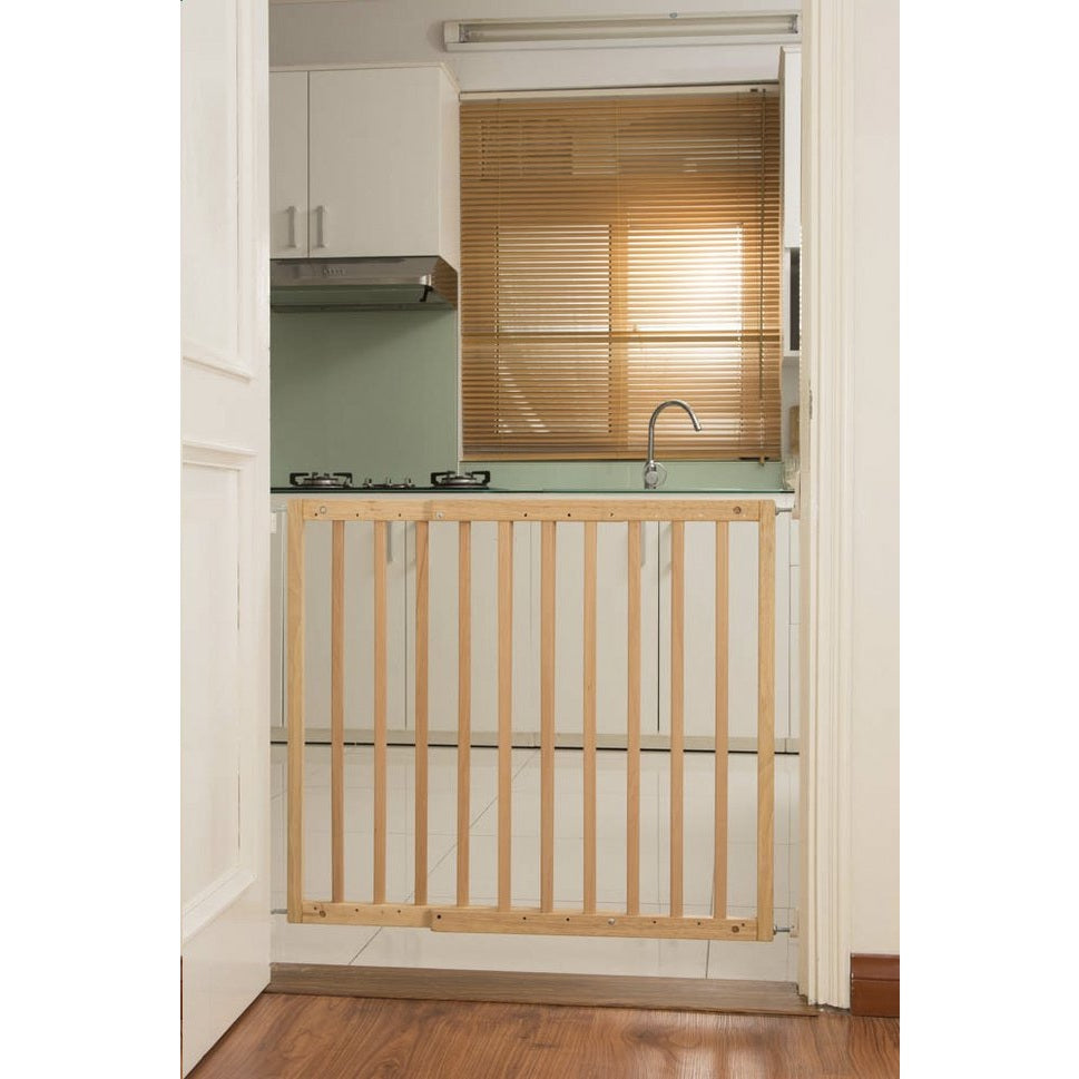 Quax Wooden Gate Twister Naturel Safety Door Gate