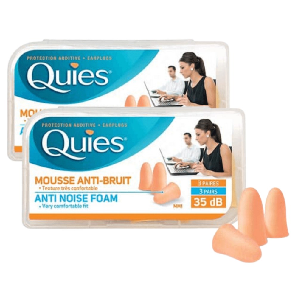 Quies Anti-Noise Foam - 3 Pairs - Medaid International