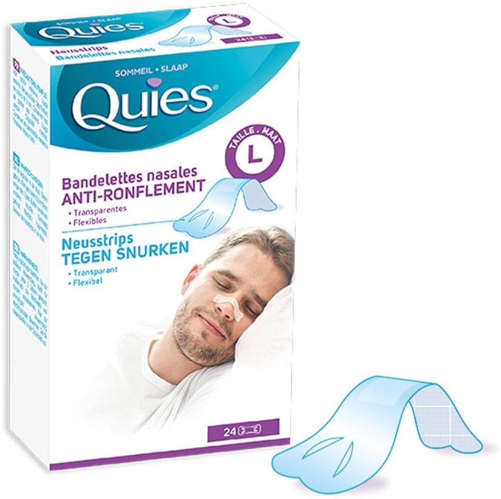 Quies Anti-Snoring Nasal Strip - 24  Strips - Medaid International