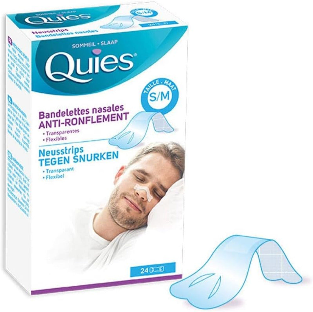 Quies Anti-Snoring Nasal Strip - 24  Strips - Medaid International