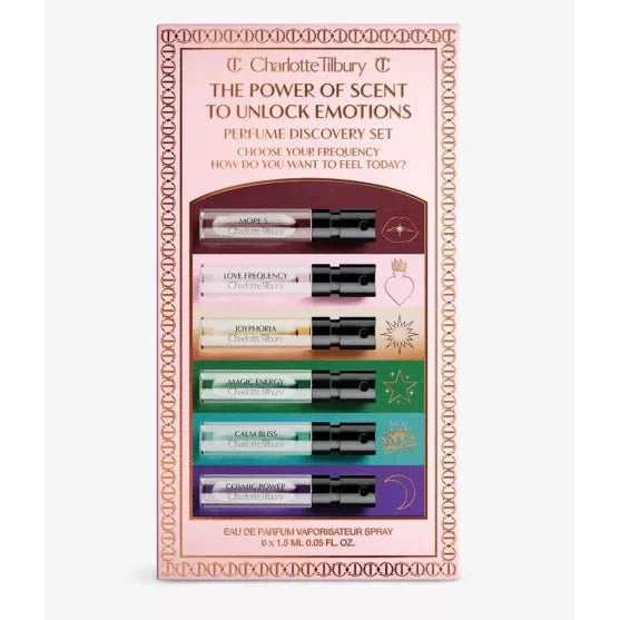Charlotte Tilbury The Power of Scent to Unlock Emotions eau de parfum gift set 6 x 1.5ml