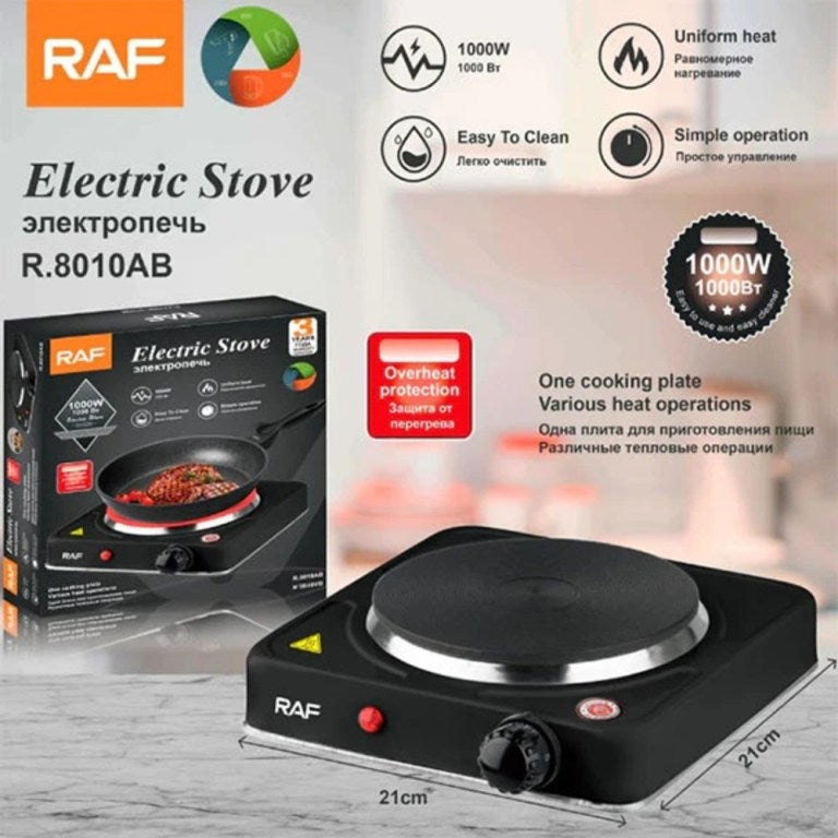 RAF Electric Stove non-stick coating hot plate 1000W R8010AB - Medaid International