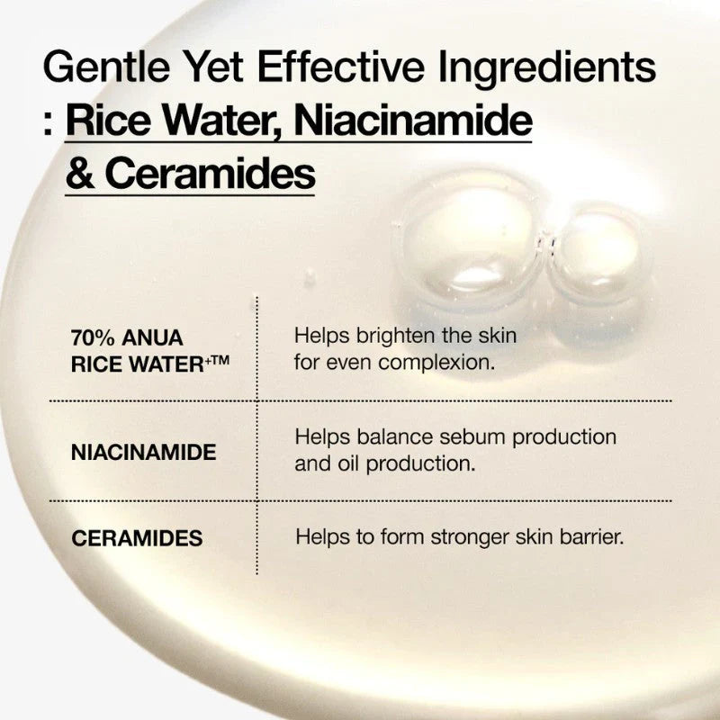 Anua RICE 70 GLOW MILKY TONER 250 ML