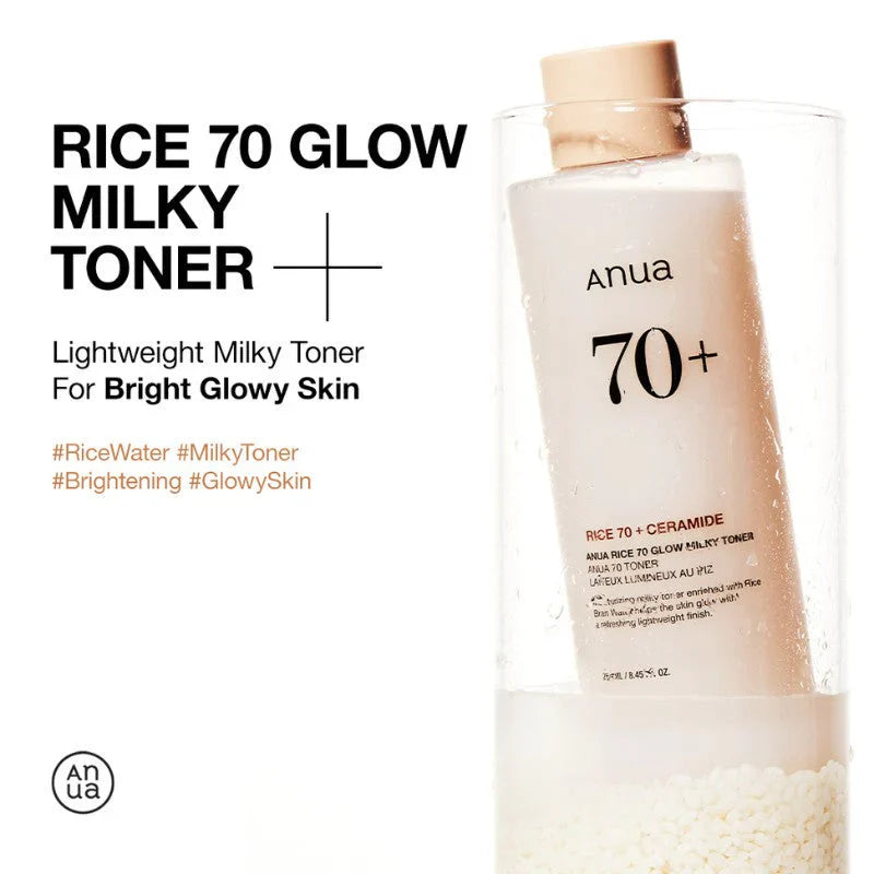 Anua RICE 70 GLOW MILKY TONER 250 ML