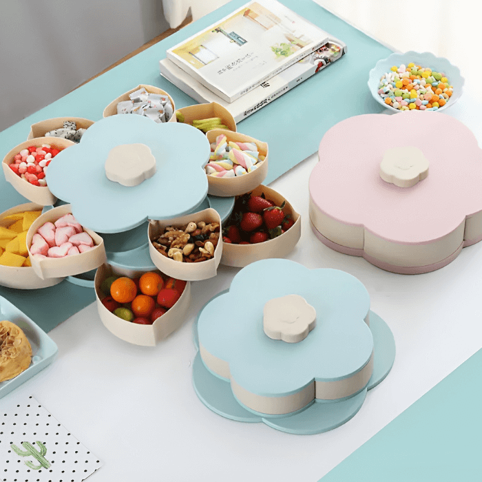 Flower Snack Box | Rotating & Double Layered - Medaid International