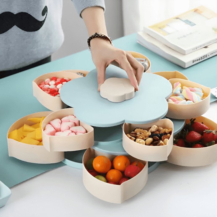 Flower Snack Box | Rotating & Double Layered - Medaid International