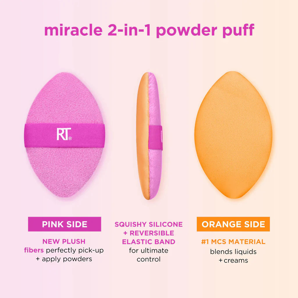 REAL TECHNIQUES 2 IN1 MIRACLE POWDER PUFF