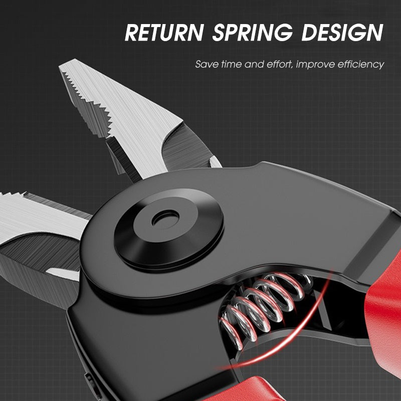 Multifunctional 5 In 1 Pliers Replaceable Head Wire Stripper Diagonal