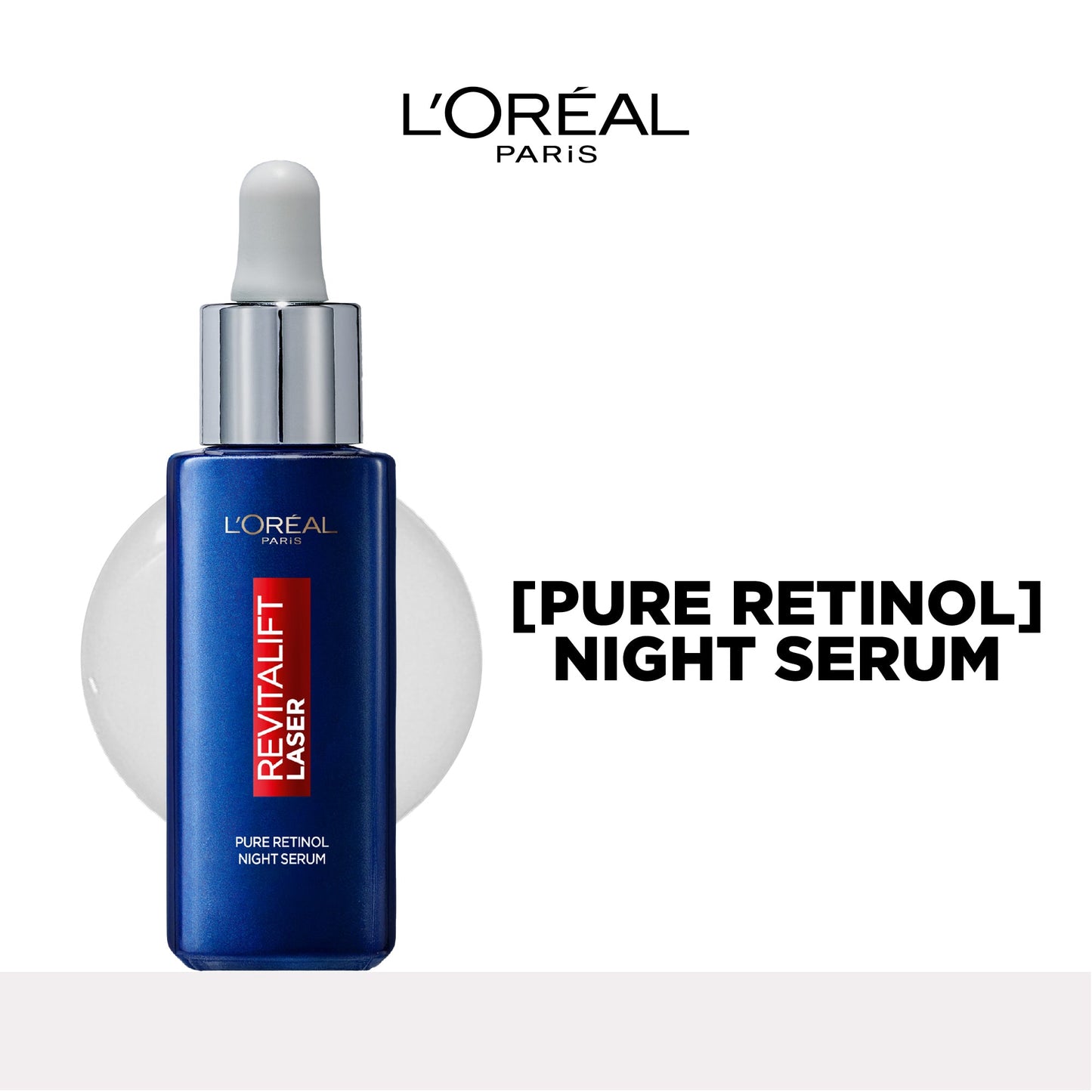L'Oreal Paris Revitalift Retinol Night Serum With 0.2% Pure Retinol For All Skin Types 30 ml