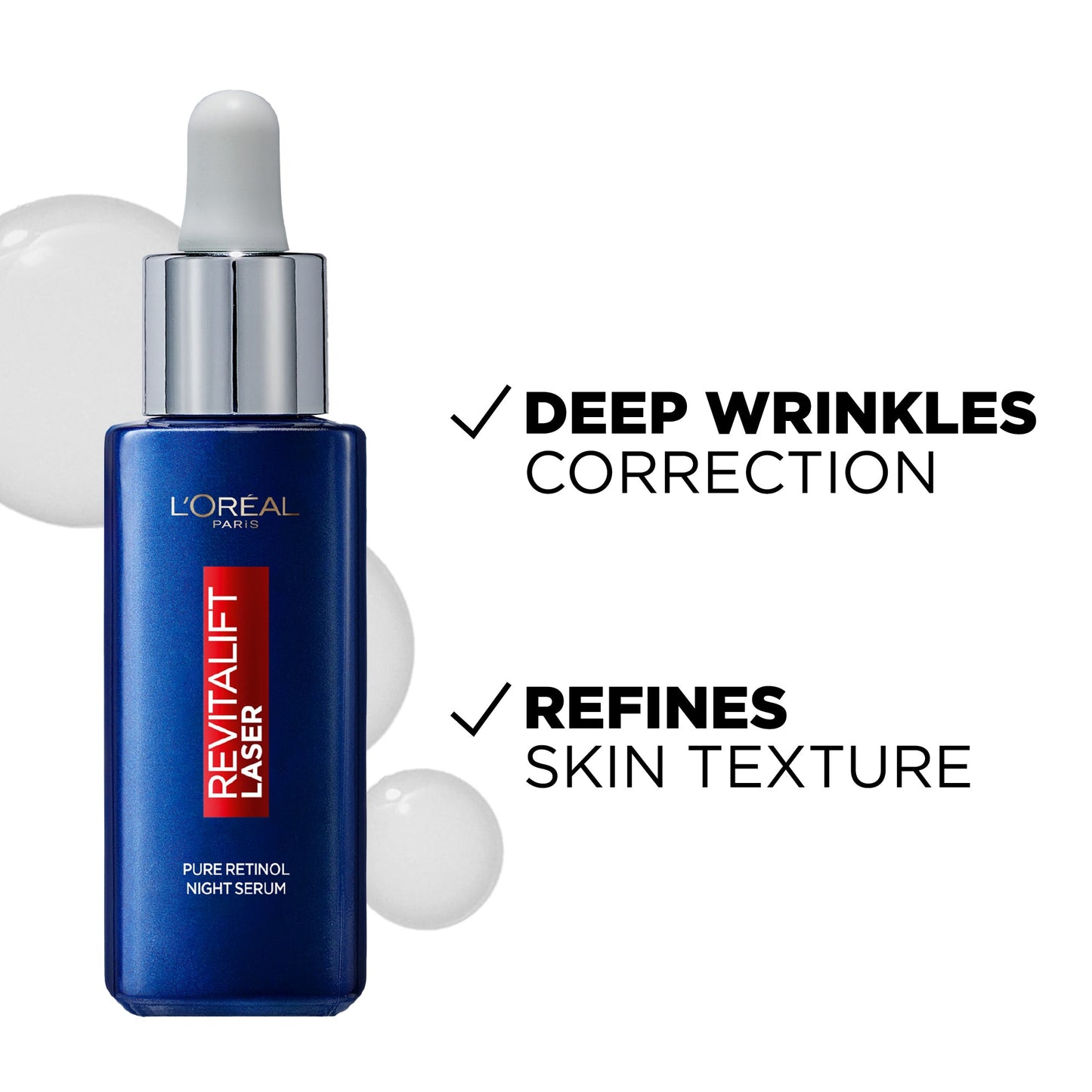 L'Oreal Paris Revitalift Retinol Night Serum With 0.2% Pure Retinol For All Skin Types 30 ml