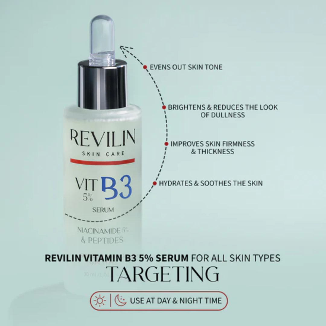 Revilin Vitamin B3 Niacinamide 5% And Peptides Serum