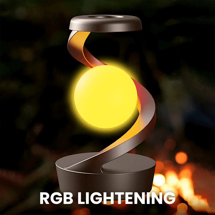 Rotating Moon Lamp | Wireless Charging & Elegant Design - Medaid International