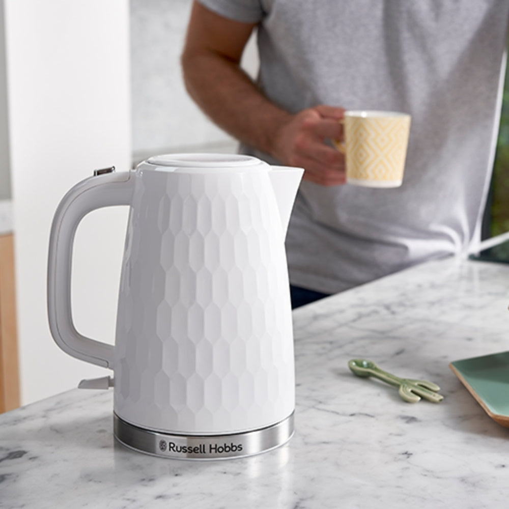 Russell Hobbs Honeycomb Kettle White