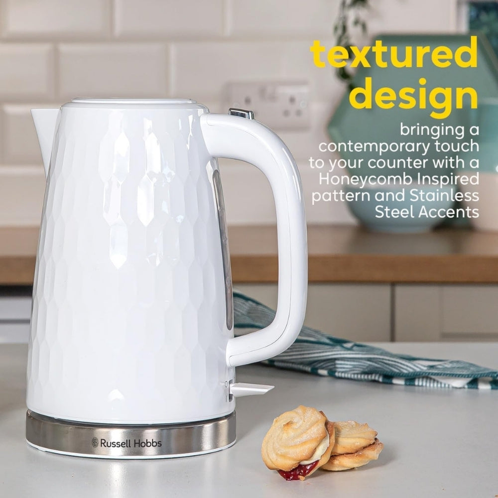 Russell Hobbs Honeycomb Kettle White