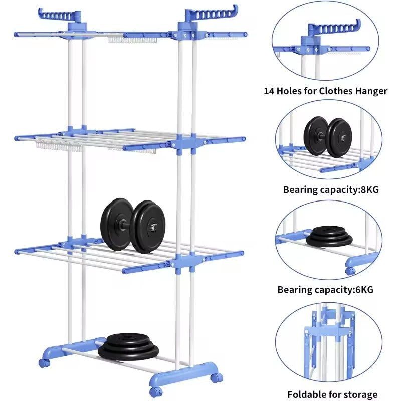 Foldable Multi-Layer Drying Rack
