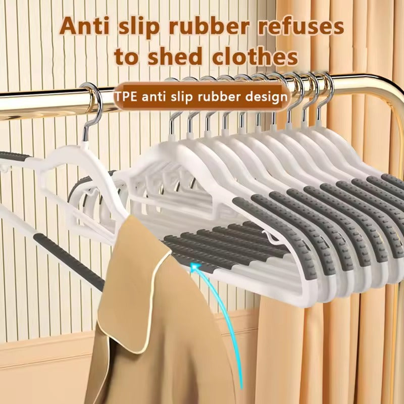 Anti-Slip Plastic Hangers (10 pcs)