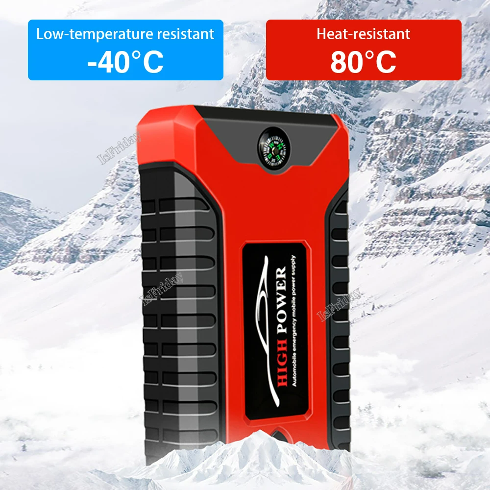 Portable Car Jump Starter Power Bank, Battery Booster Charger, Starting Device, Auto Emergency, Lighting Start-up, 12V - Medaid International