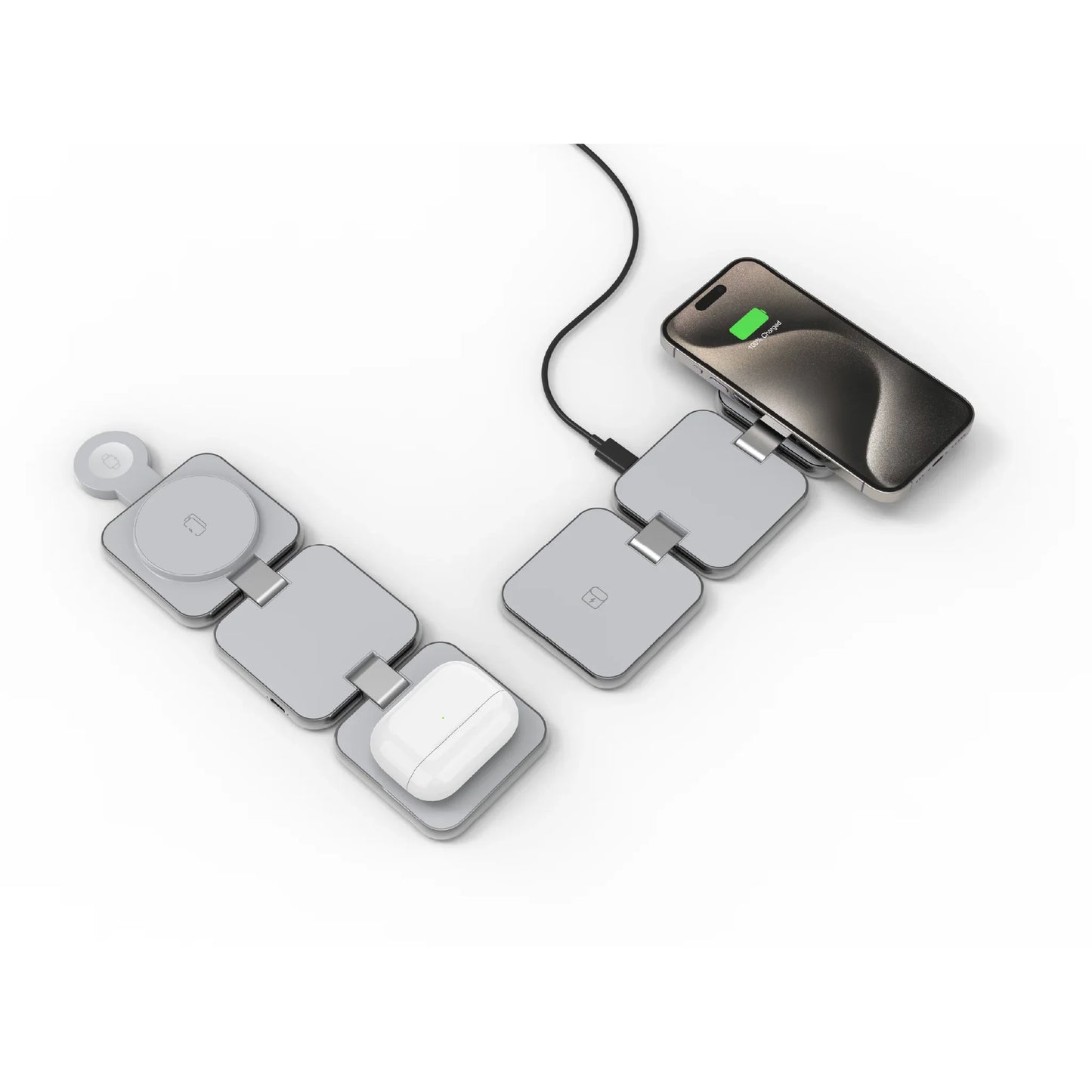 S21 3-in-1 Wireless Charger for Apple – Foldable & 10W