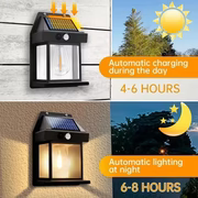 Smart Solar Wall Lights – Wireless Outdoor LED with Motion Sensor & 3 Lighting Modes