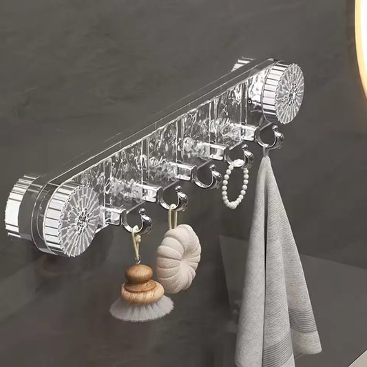 Suction Wall Hooks with Crystal Design خطافات جدارية بتصميم كريستال