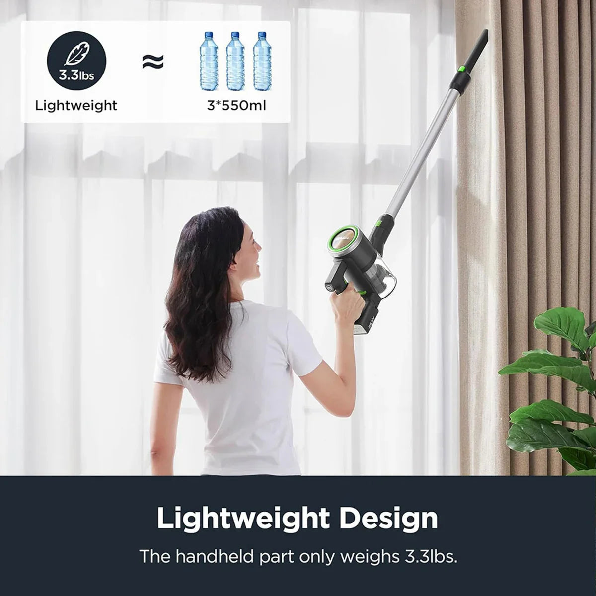 Eureka   Cordless   Stick   Vacuum   Cleaner   Black/Green   AK7