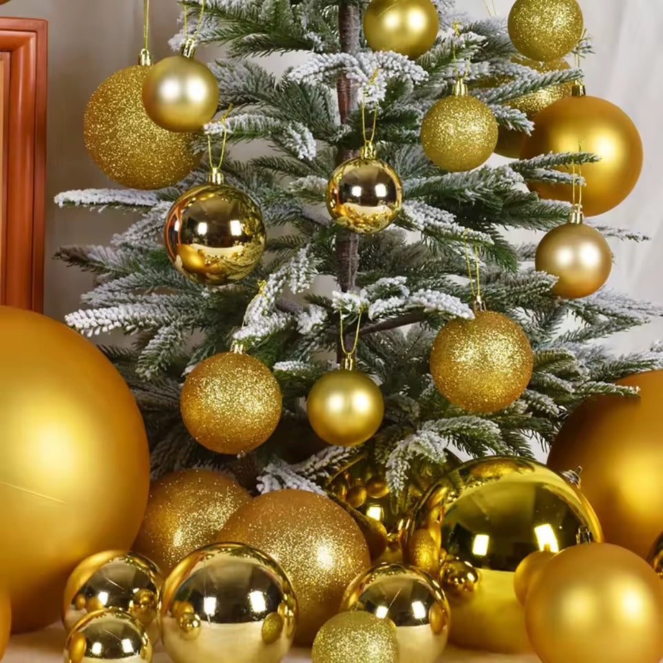 Golden Christmas Balls