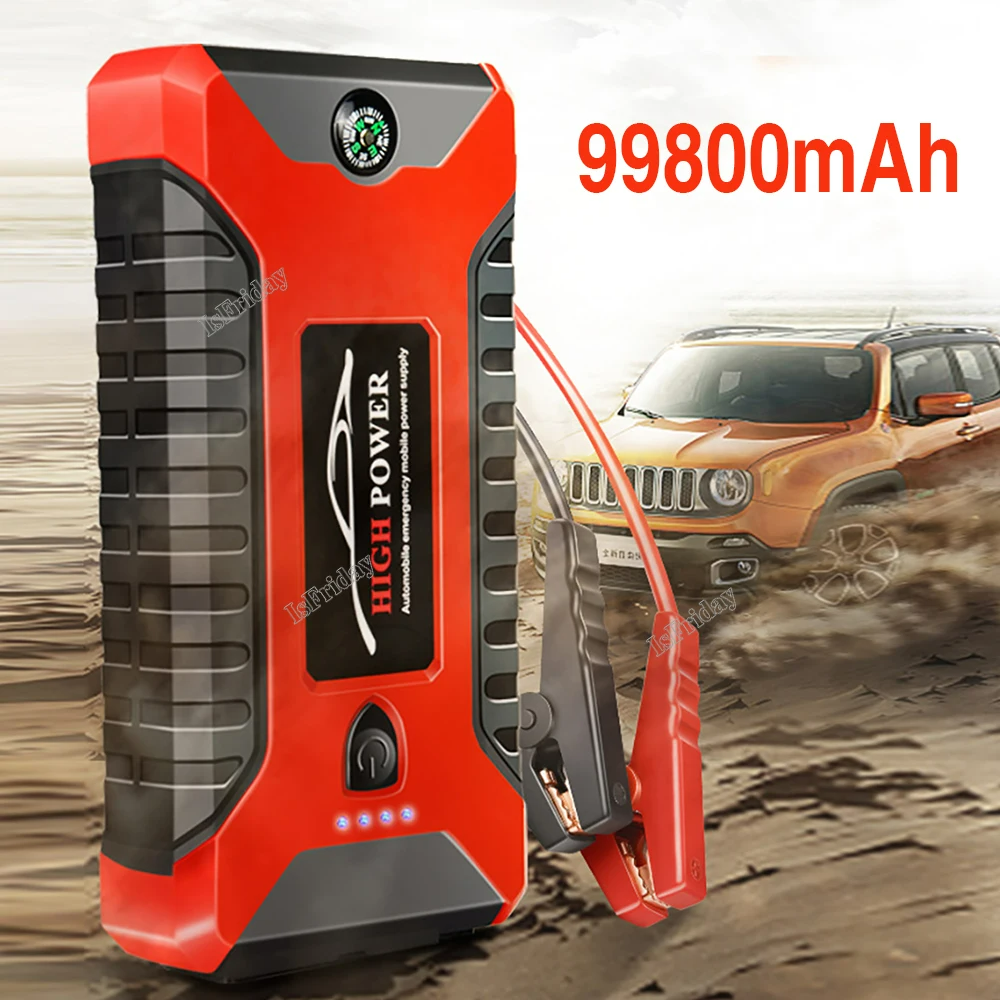 Portable Car Jump Starter Power Bank, Battery Booster Charger, Starting Device, Auto Emergency, Lighting Start-up, 12V - Medaid International