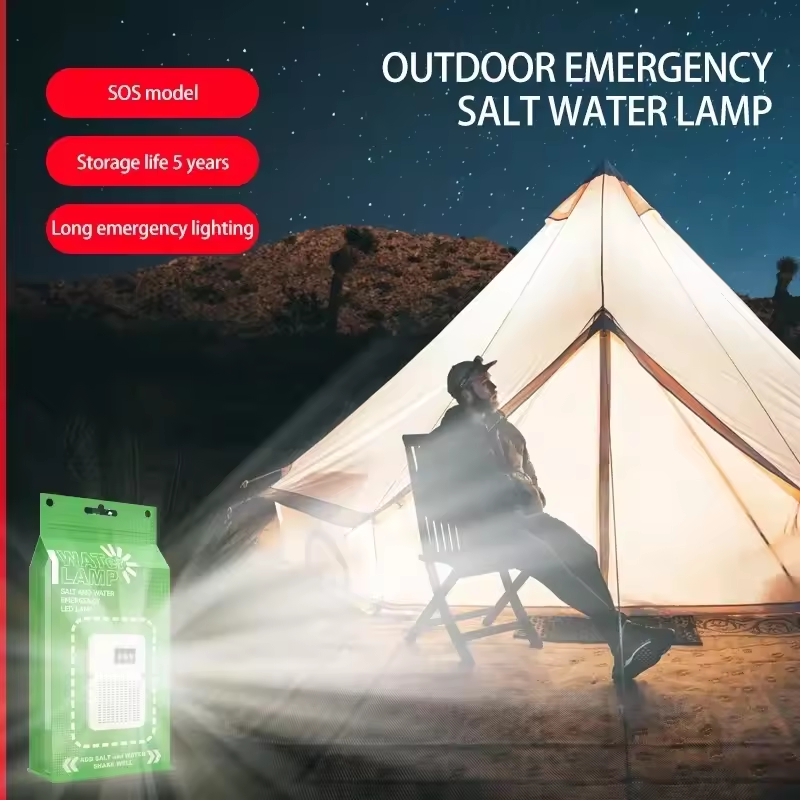 Portable Salt Water LED Lamp for Camping, Hiking & Emergencies. - Medaid International