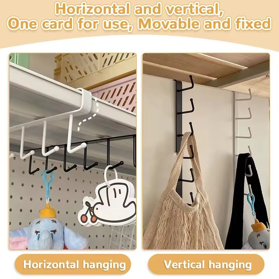 Stainless Steel 6-Hook Organizer