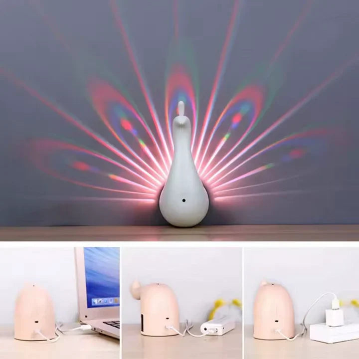 Peacock Projection Lamp