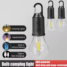 Portable Camping Lamp 600mAh LED with Hanging Portable Lighting Type C Charging Waterproof - Medaid International