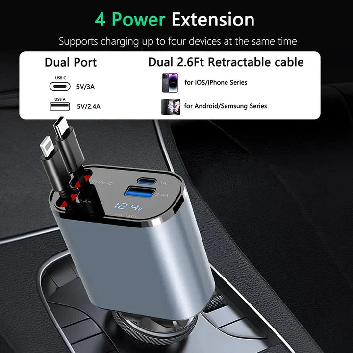 Retractable Car Charger