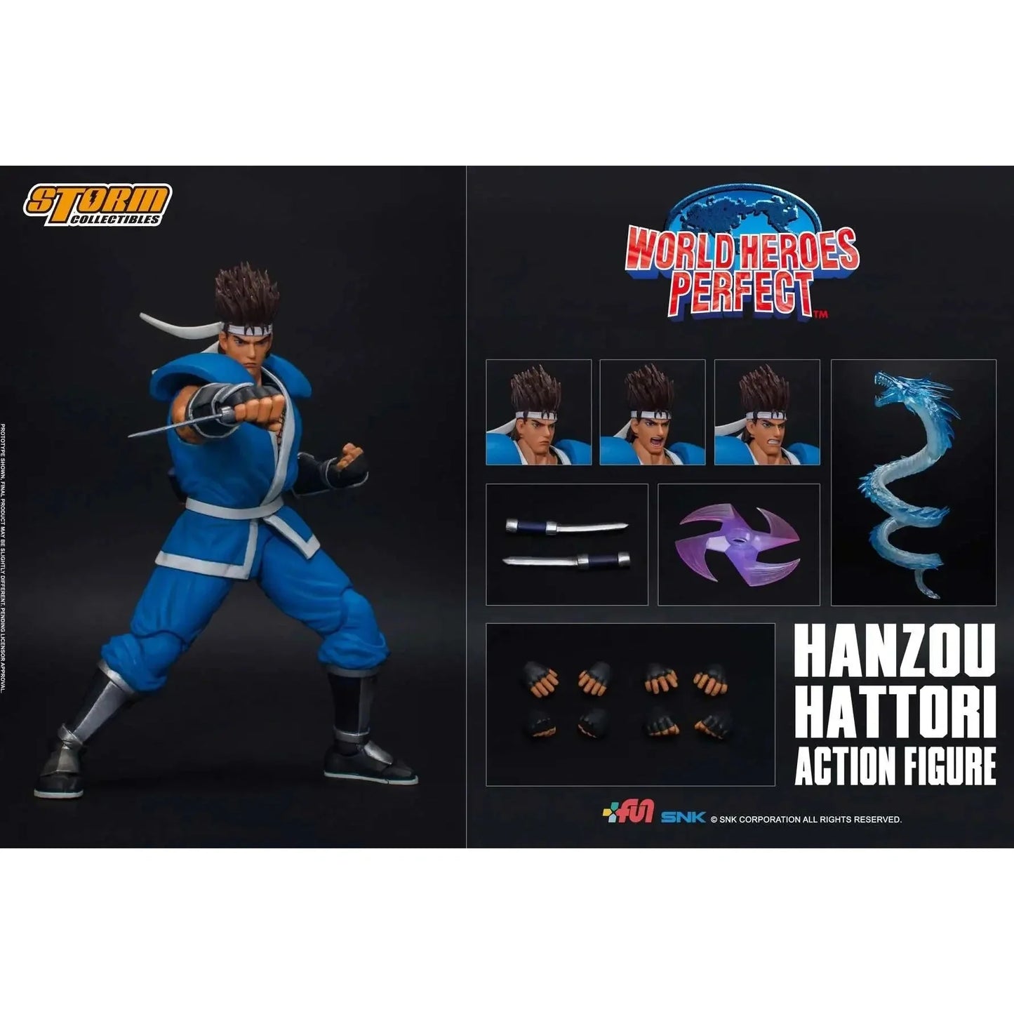 World Heroes Perfect Hanzou Action Figure By Storm Collectibles - Medaid International